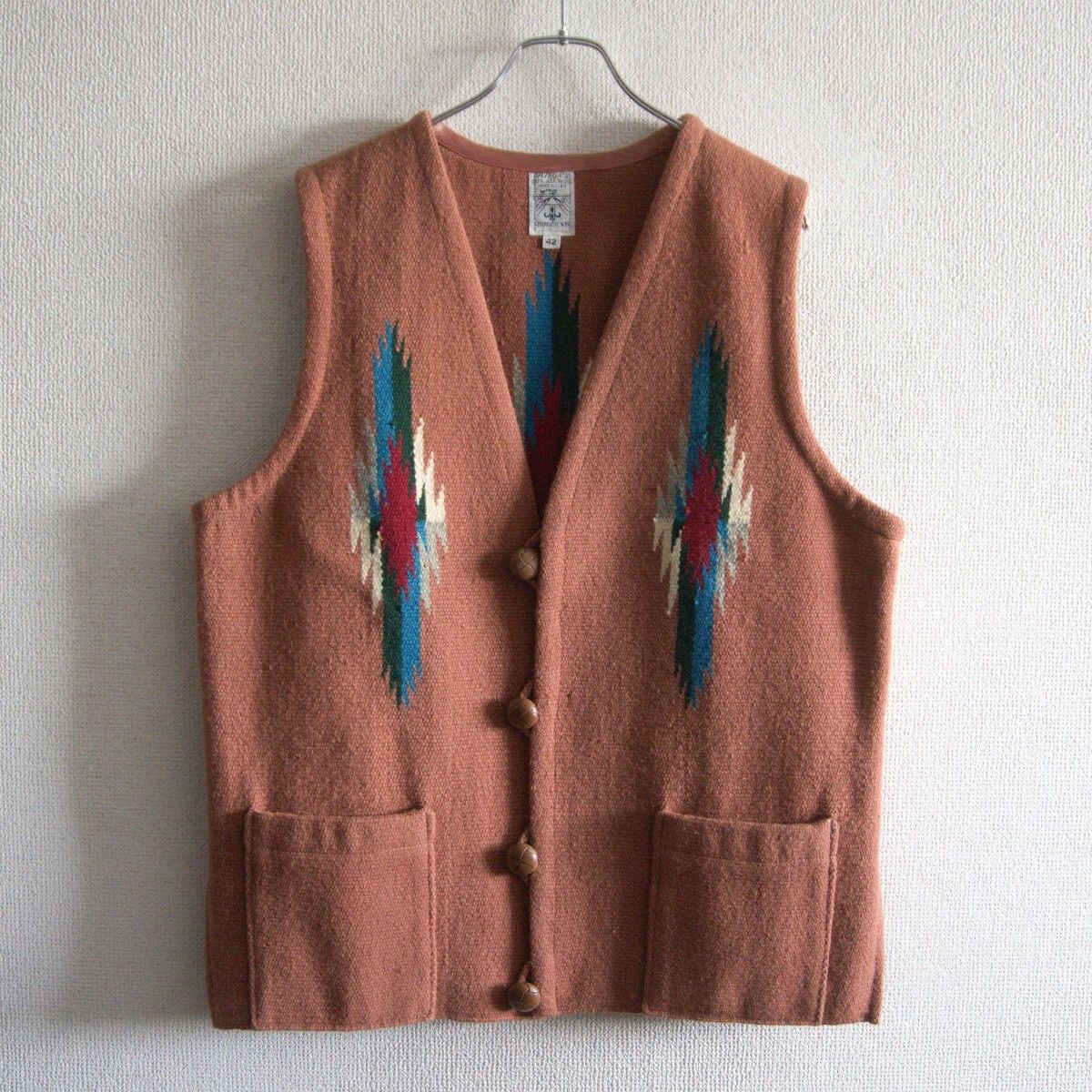 雰囲気抜群/ビッグサイズ】 ORTEGA'S 【チマヨベスト 】42 ウール