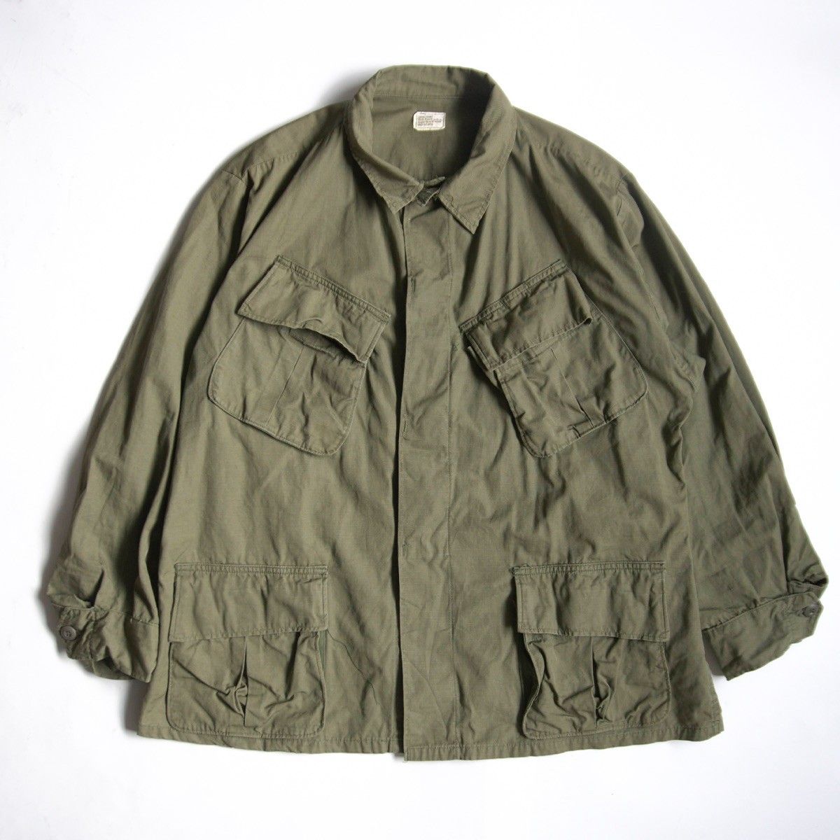 美品/60s】US ARMY【5th ジャングルファティーグジャケット】LARGE