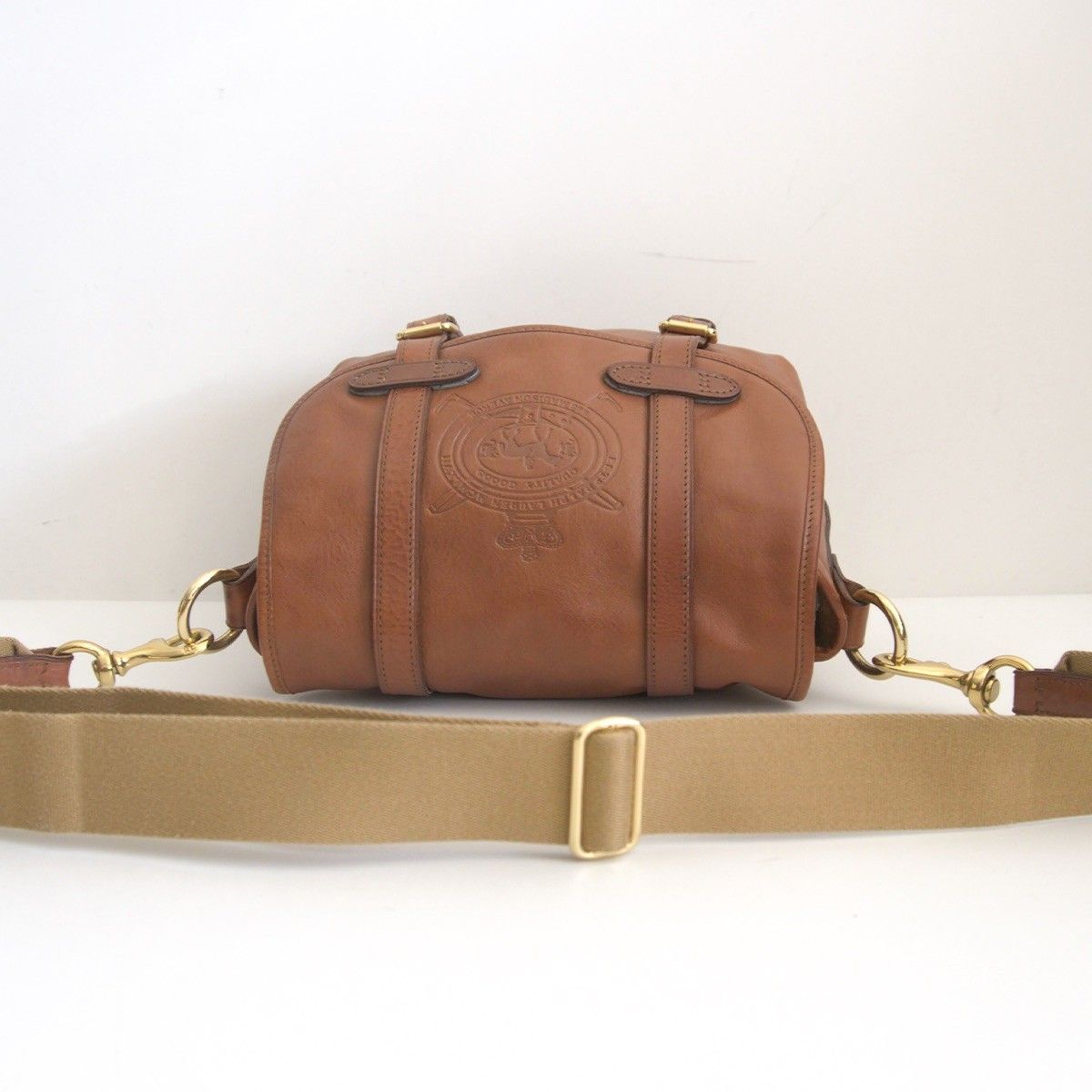 美品】RALPH LAUREN【レザー ショルダーバッグ】ブラウン ラルフ