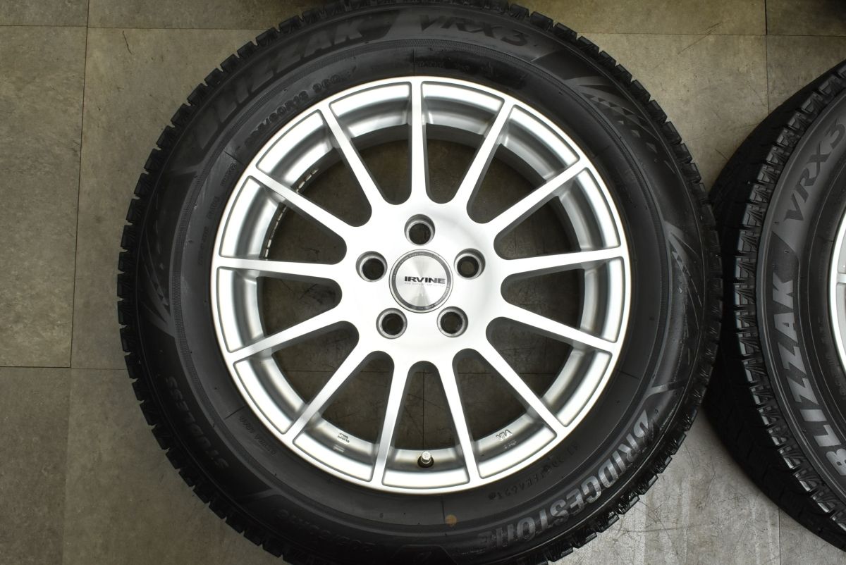 バリ溝 IRVINE 16 in 6.5 J 48 PCD 108 ブリヂストン ブリザックVRX 3 205|60 R VOLVO ボルボ V 40 クロスカントリー S 60 70 XC