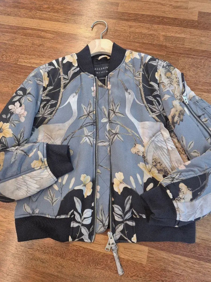 ALLSAINTS オールセインツ フローラル 刺繍 キルティング ブルゾン ジャケット