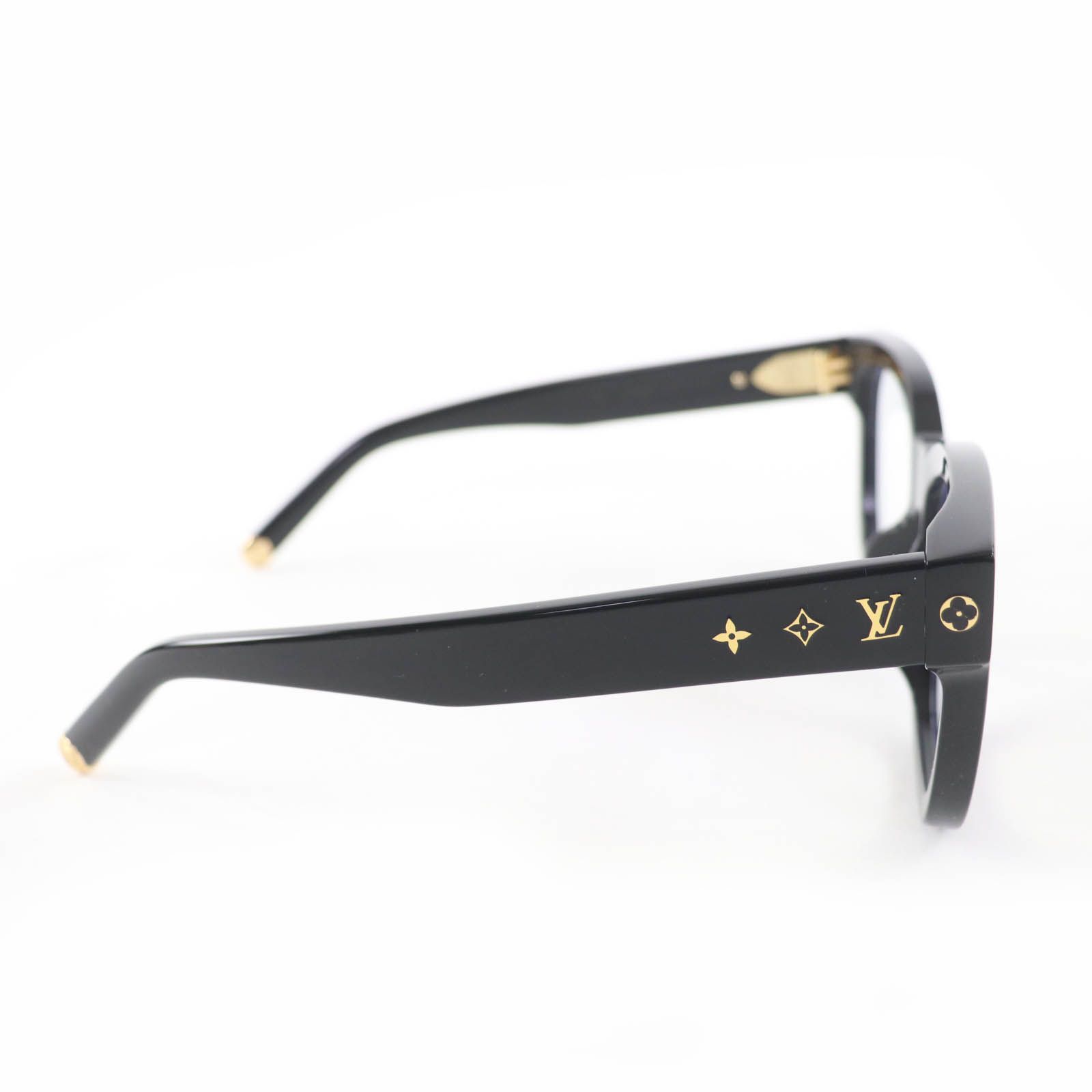  LOUIS VUITTON ルイヴィトン 2025年製 Z 1633 E オプティカル マイ モノグラム･スクエア メガネ 眼鏡 アイウェア ブラック 54 17 143 箱 保存袋 ケース付き イタリア製 レディース メガネ 小物