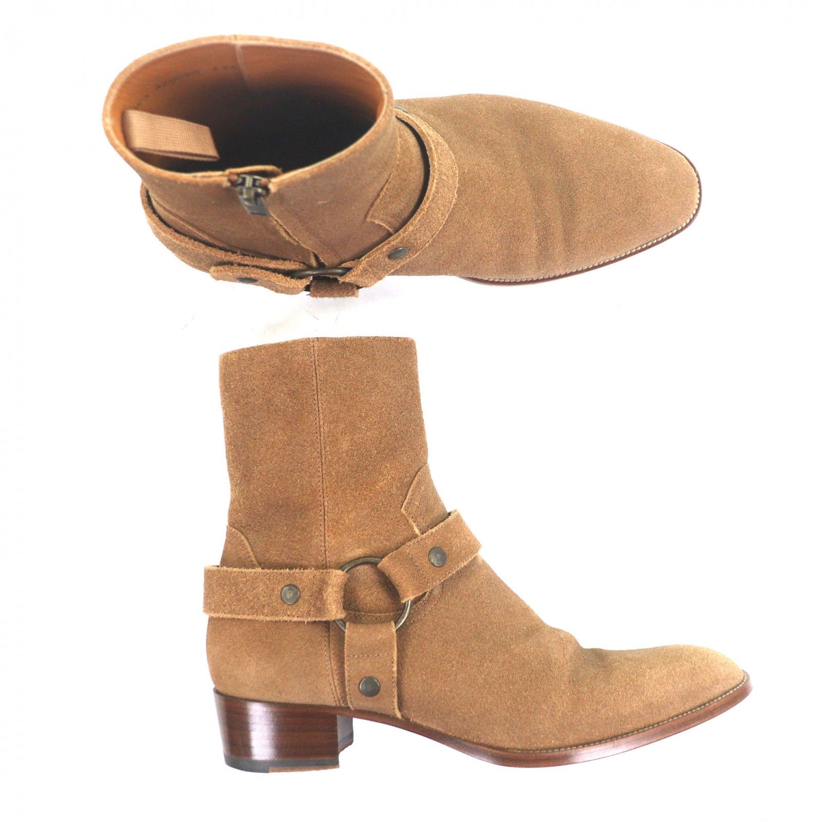 美品▽SAINT LAURENT PARIS サンローランパリ スウェードレザー