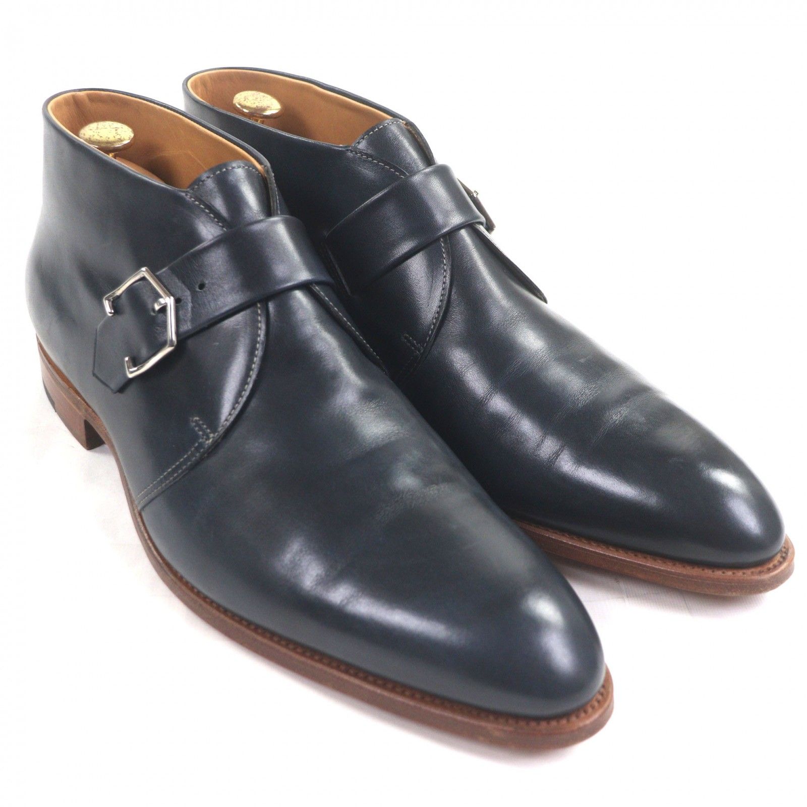 JOHN LOBB ジョンロブ ネイビー 　ネクタイ 新品 2.3万 JOHN LOBB ネクタイ レジメンタル/シルク 100％ ジョンロブ
