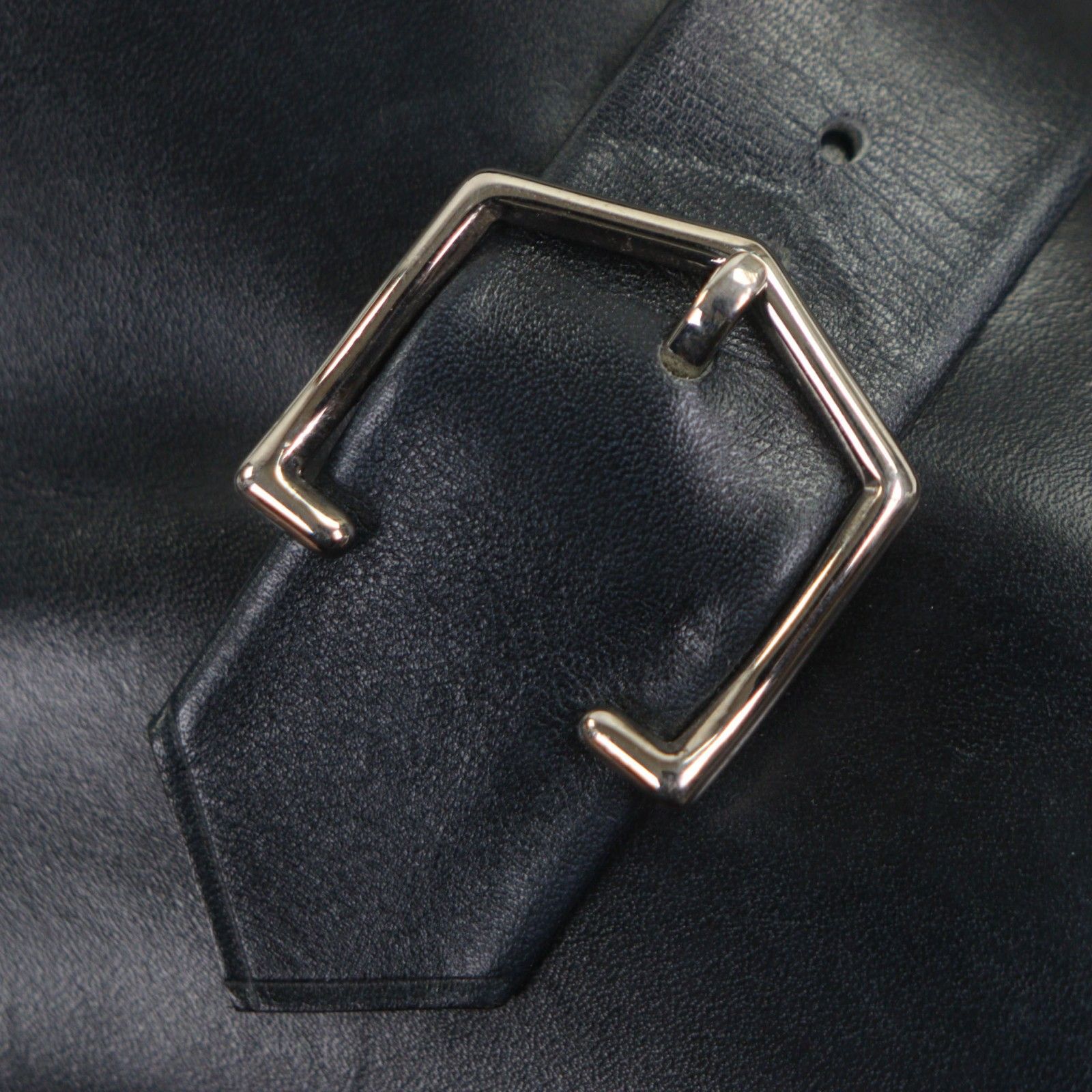  John Lobb ジョンロブ ハイゲート レザー プレーントゥ アンクルブーツ ネイビー シルバー金具 9 イングランド製 メンズ その他 ブーツ 革靴