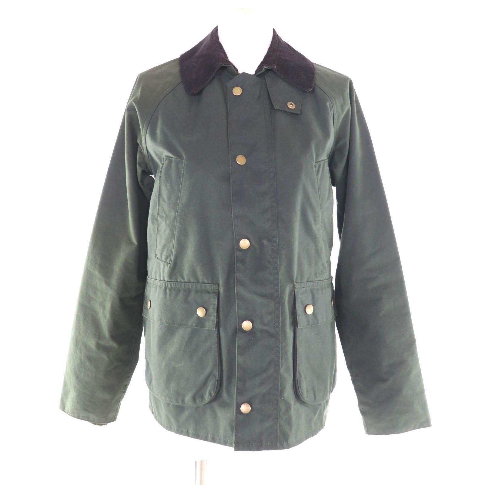 Barbour バブアー 1802119 BEDALE コットン100％ ロゴボタン付 オイルドジャケット アウター カーキ UK 8 レディース