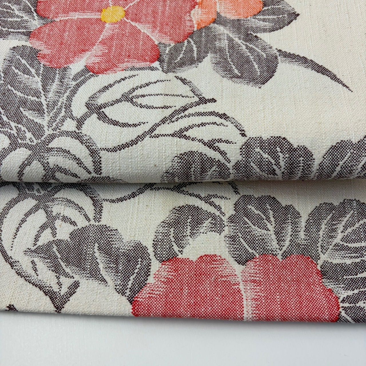 名古屋帯 美しい花 織出し 真綿紬 八寸 正絹 MA-2975 - メルカリ