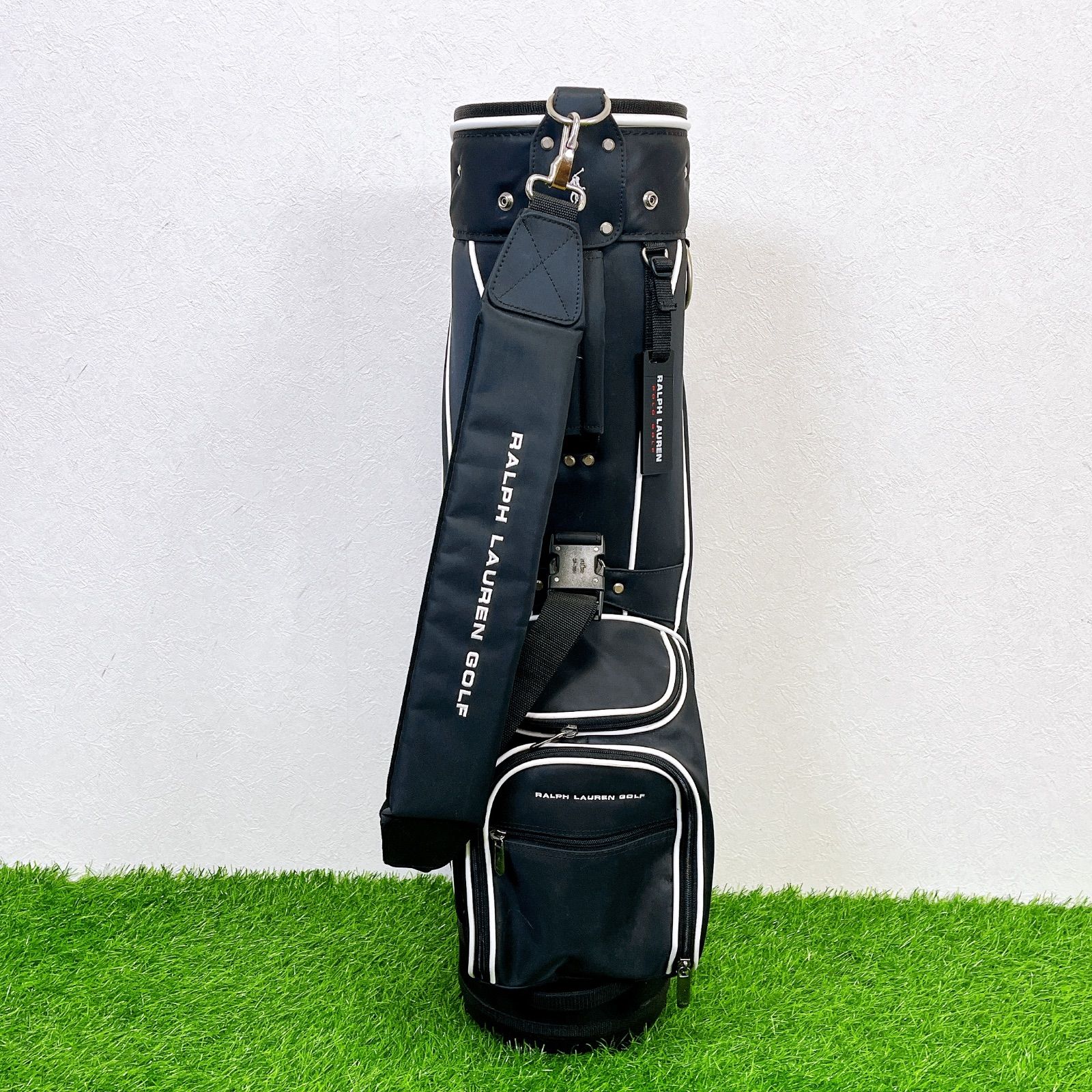 【中古】Ralph Lauren ゴルフバッグ RALPH LAUREN / ラルフローレン キャディバッグ ゴルフバッグ ブラック