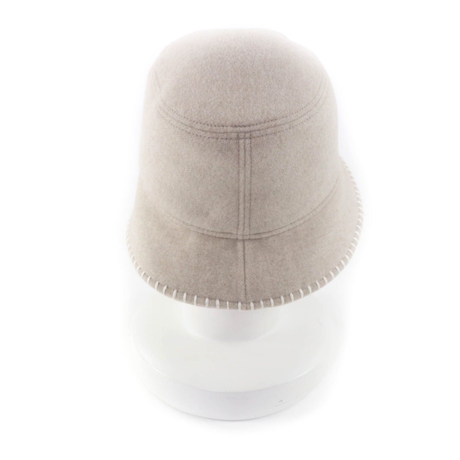 未使用　エルメス　バケットハット　帽子　ウール　カシミヤ 中古・古着通販】HERMES (エルメス) バケットハット ベージュ サイズ