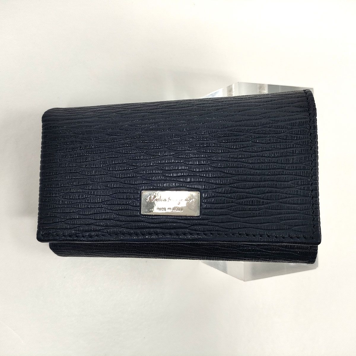 Salvatore Ferragamo サルヴァトーレフェラガモ 6連 キーケース IY-667075 レディース レザー ネイビー