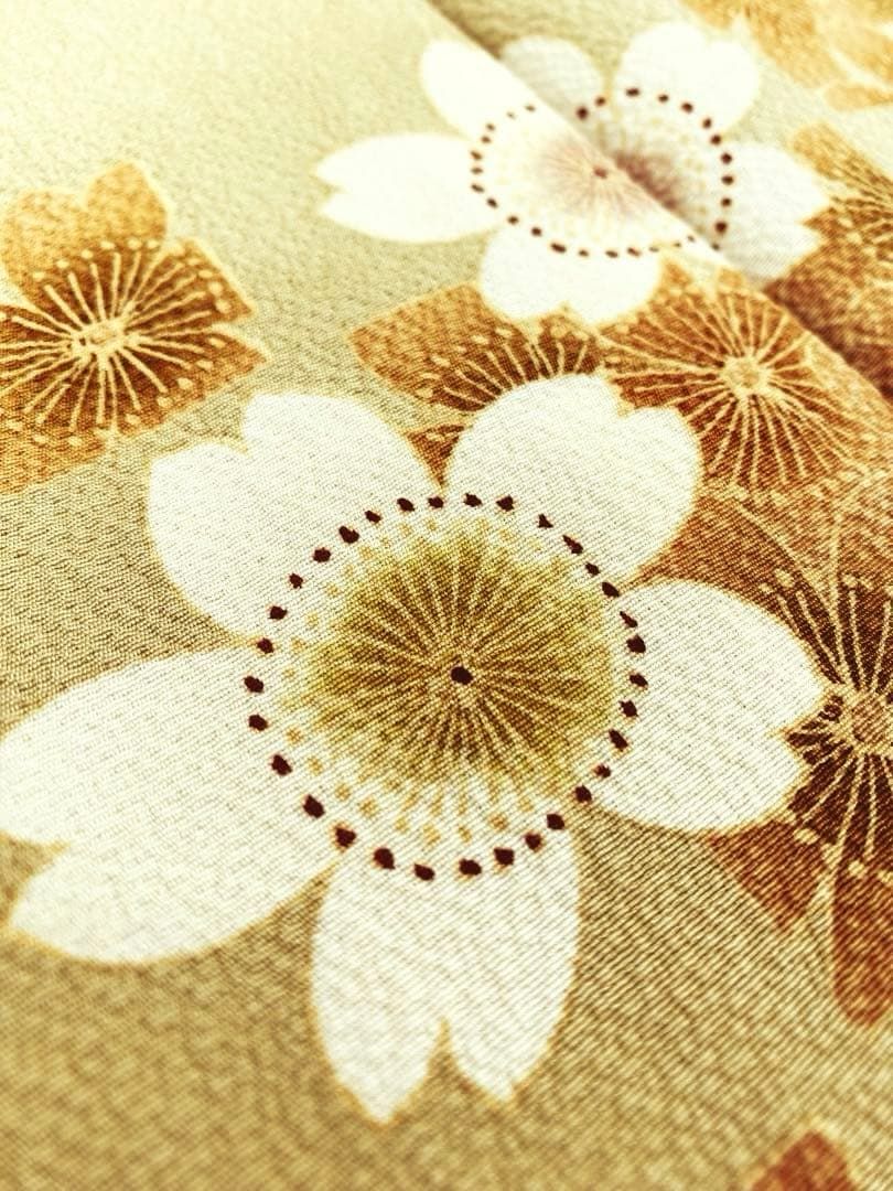  こむさでもーど 付け下げ 落款入 ブランド 金彩 桜 正絹 ガード加工 A 159 訪問着 付け下げ 着物