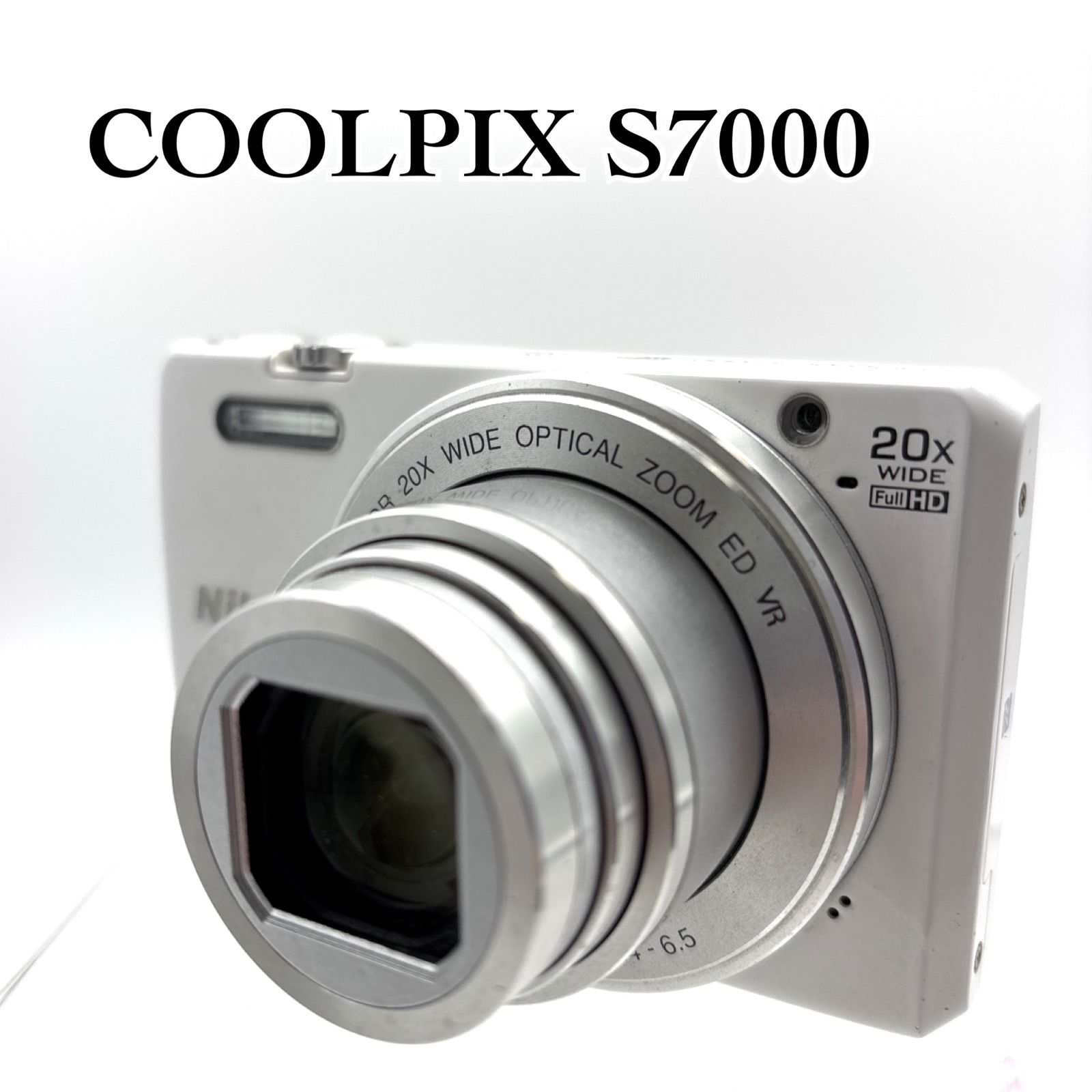 Nikon COOLPIX S7000 ホワイト コンパクトデジタルカメラ 液晶少し