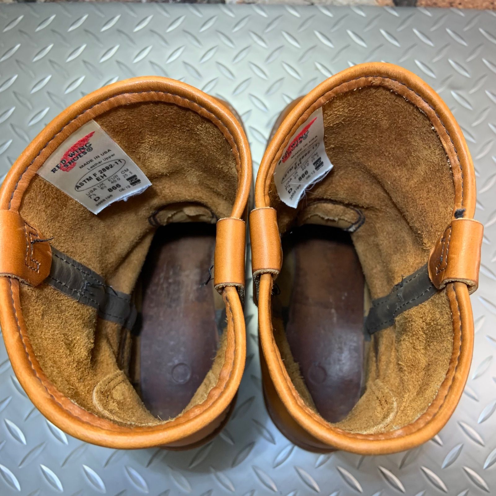  REDWING 866 ペコスブーツ 2013年製 US 7 5 D JP 25 5㎝ レッドウイング アメリカ製 L 24 ワークブーツ ブーツ 革靴