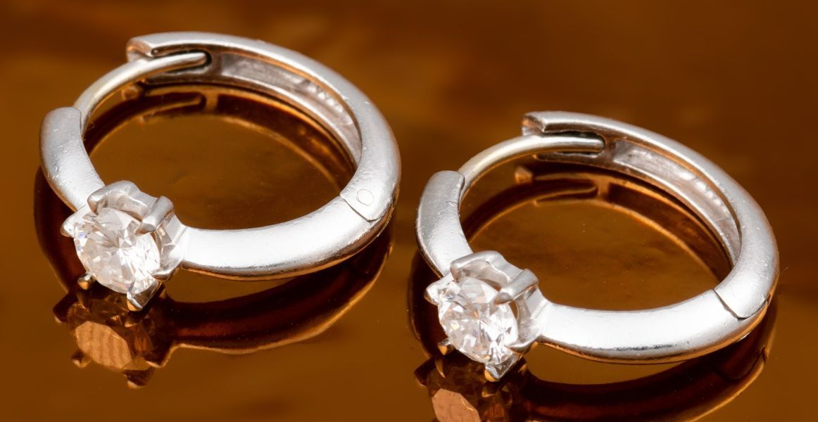 Pt 900 ダイヤモンド フープピアス 品番d 24-65