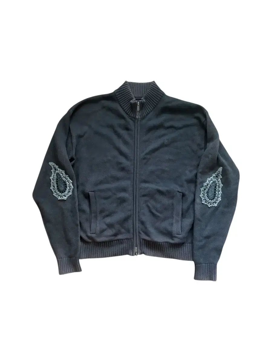 3 POLYTERUトラックニットジップアップ チャコール