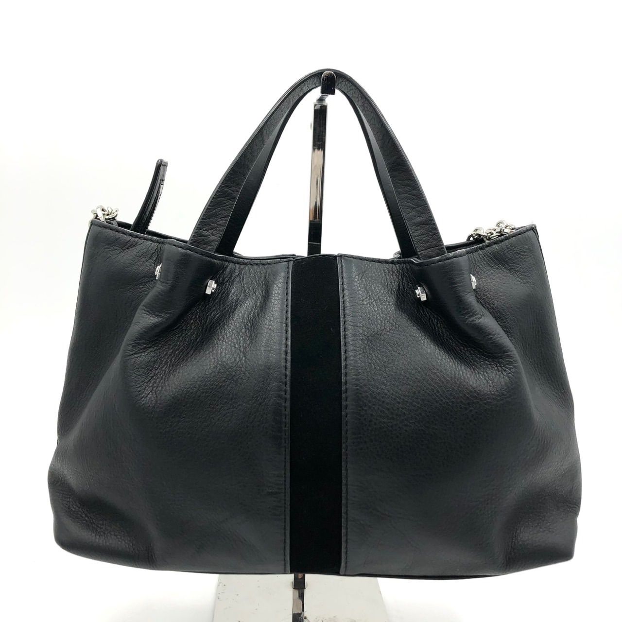 極美品　ディーゼル　レザー　トートバッグ　2way ハンドバッグ　黒 美品】ディーゼル DIESEL 2way トートバッグ ショルダーバッグ 黒