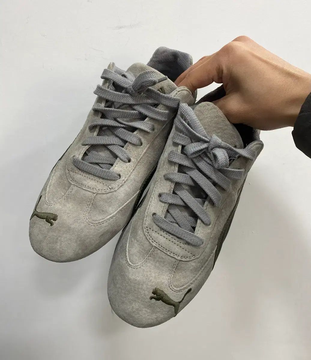  255 260 オススメ 唯一実物 ヴィンテージ PUMA プーマ スピードキャット グレー カーキ スニーカー 靴