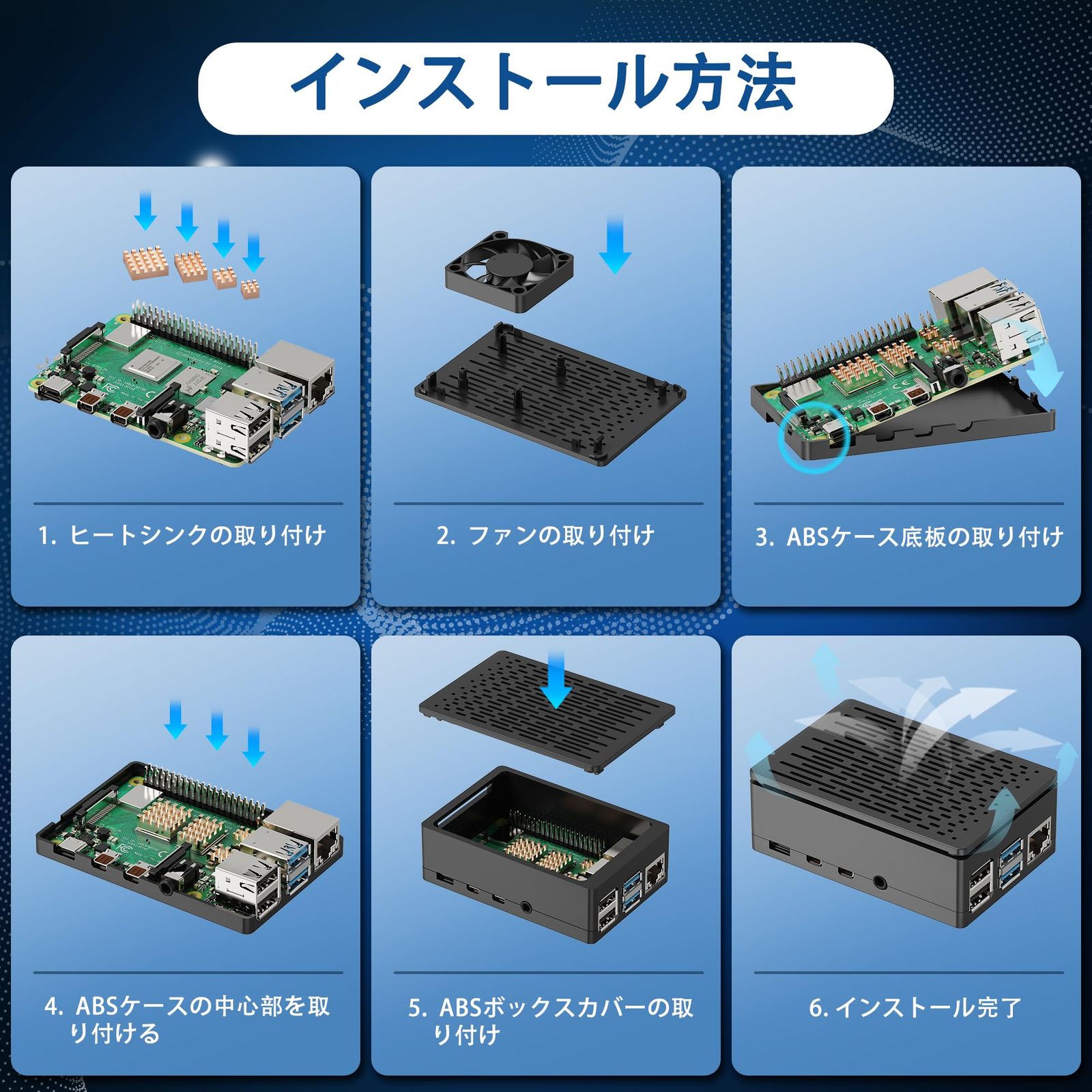 新品 RasTech Raspberry Pi 4 Model B(RAM 4GB) Pi4 4gb セット