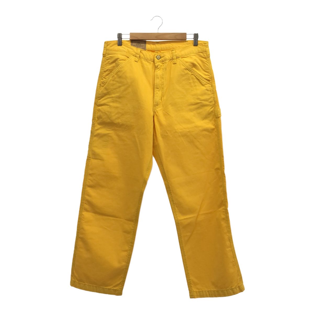 POLO RALPH LAUREN ポロラルフローレン W 31 L 30 褪せ加工ワークペインターパンツ イエロー タグ付き 定価￥26 400