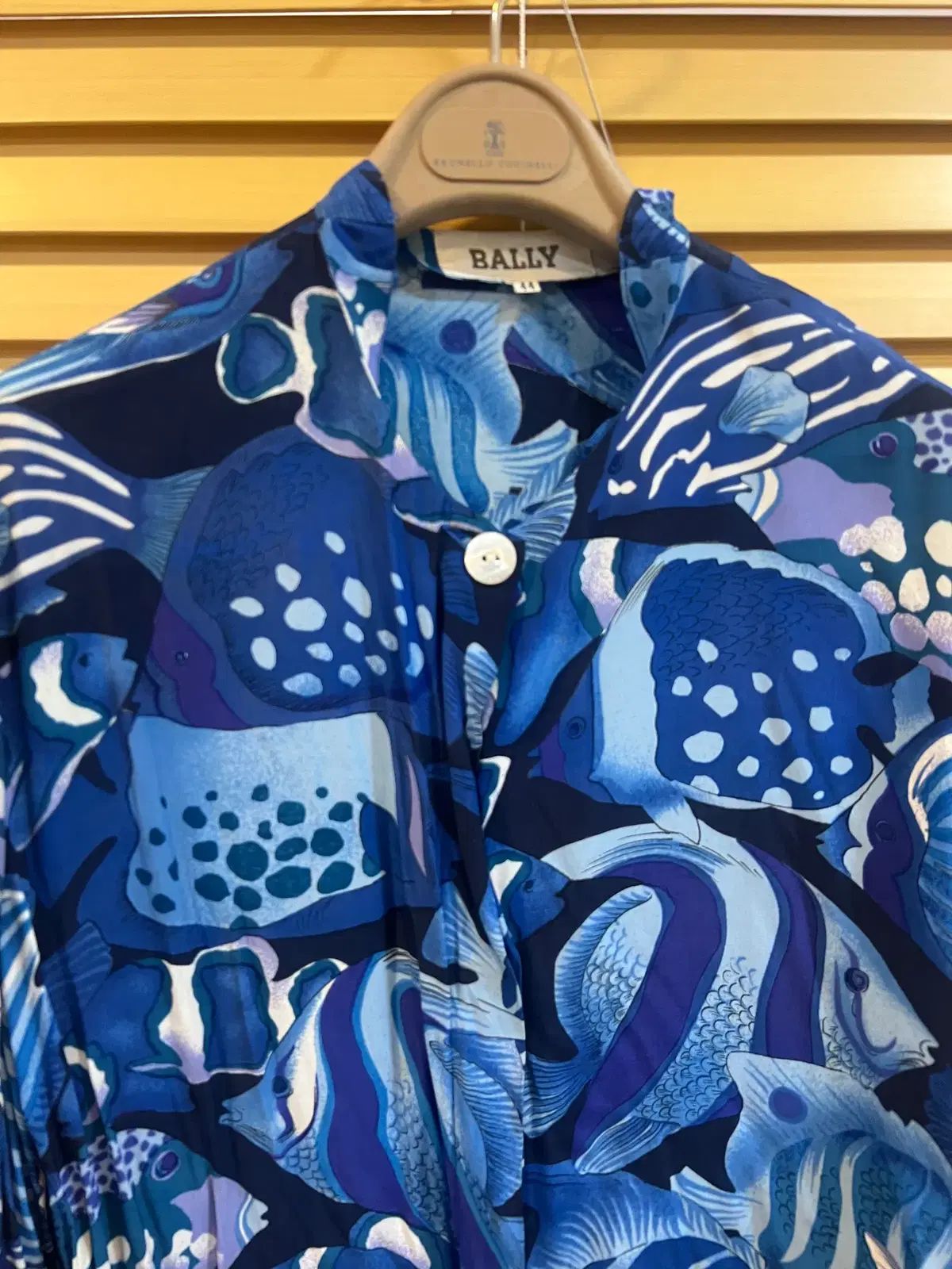 バリー BALLY レディース アクアパータン 長袖ブラウス チャイナシャツ