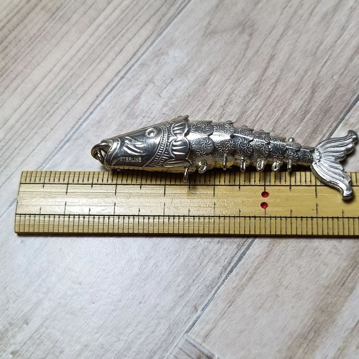 純銀製 お魚 ペンダントトップ(大) シルバーチャーム お魚 日本製 和の