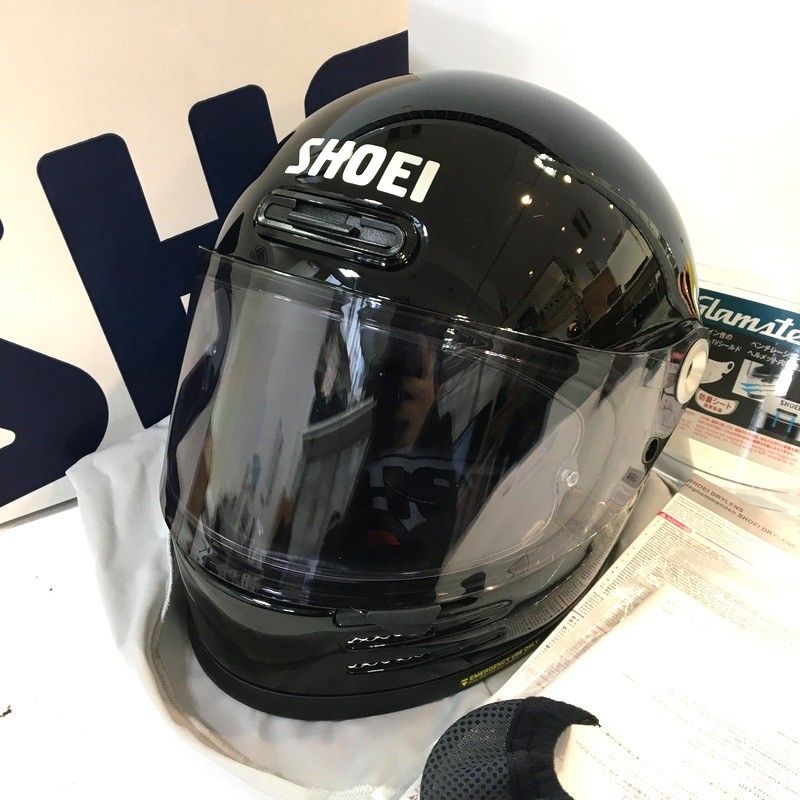 SHOEI ショウエイ Glamster フルフェイスヘルメット 除菌消臭済 Mサイズ ブラック オートバイ ツーリング ライディング バイカー バイク用品 TA 4002