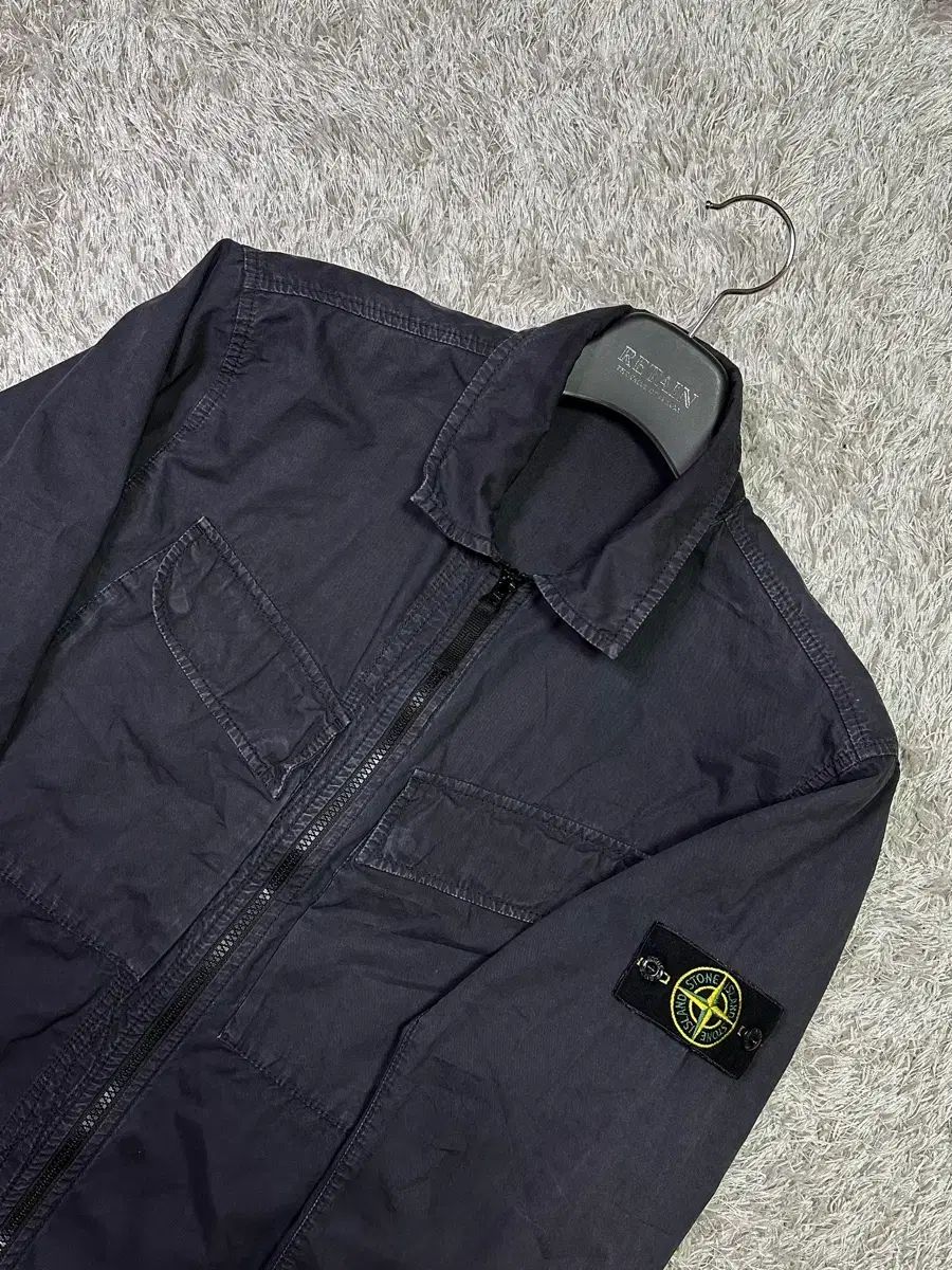 L STONE ISLAND 22 FW オーバーサイズシャツ ネイビー