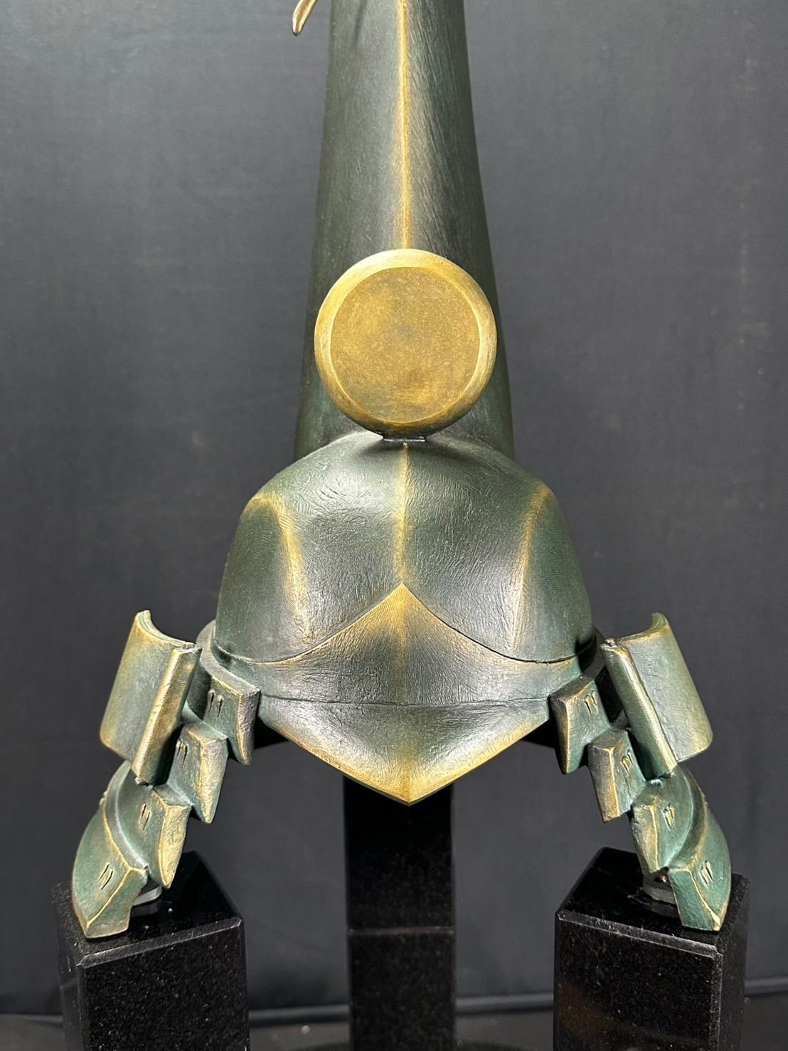 幽玄 コレクター買取品 内閣総理大臣賞受賞 彫刻家 柴田鋼造作 風日 直筆保証書付 銘付