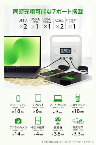 LEDライト搭載 ホワイト