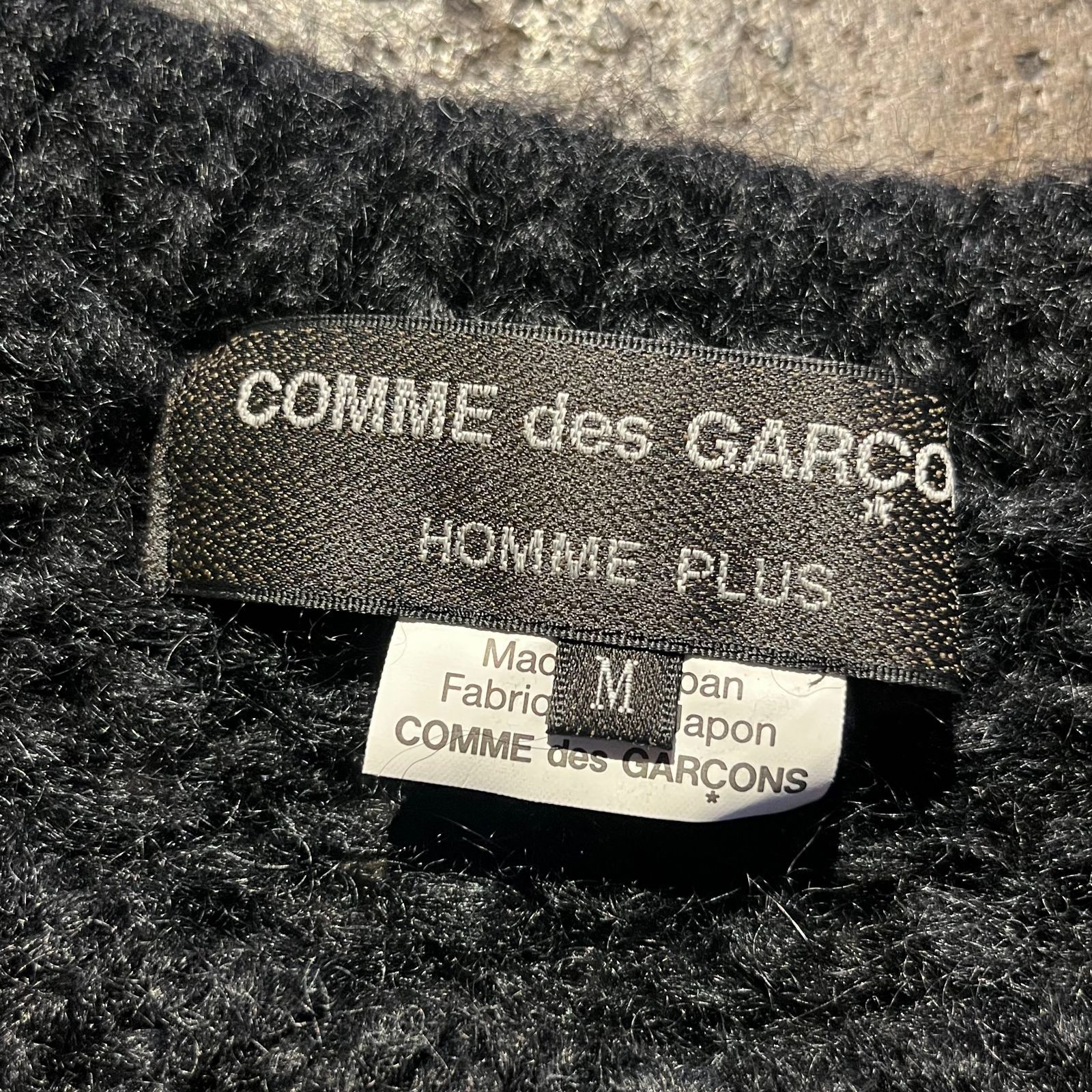 COMME des GARCONS HOMME PLUS ロゴモヘヤニット COMME des GARCONS