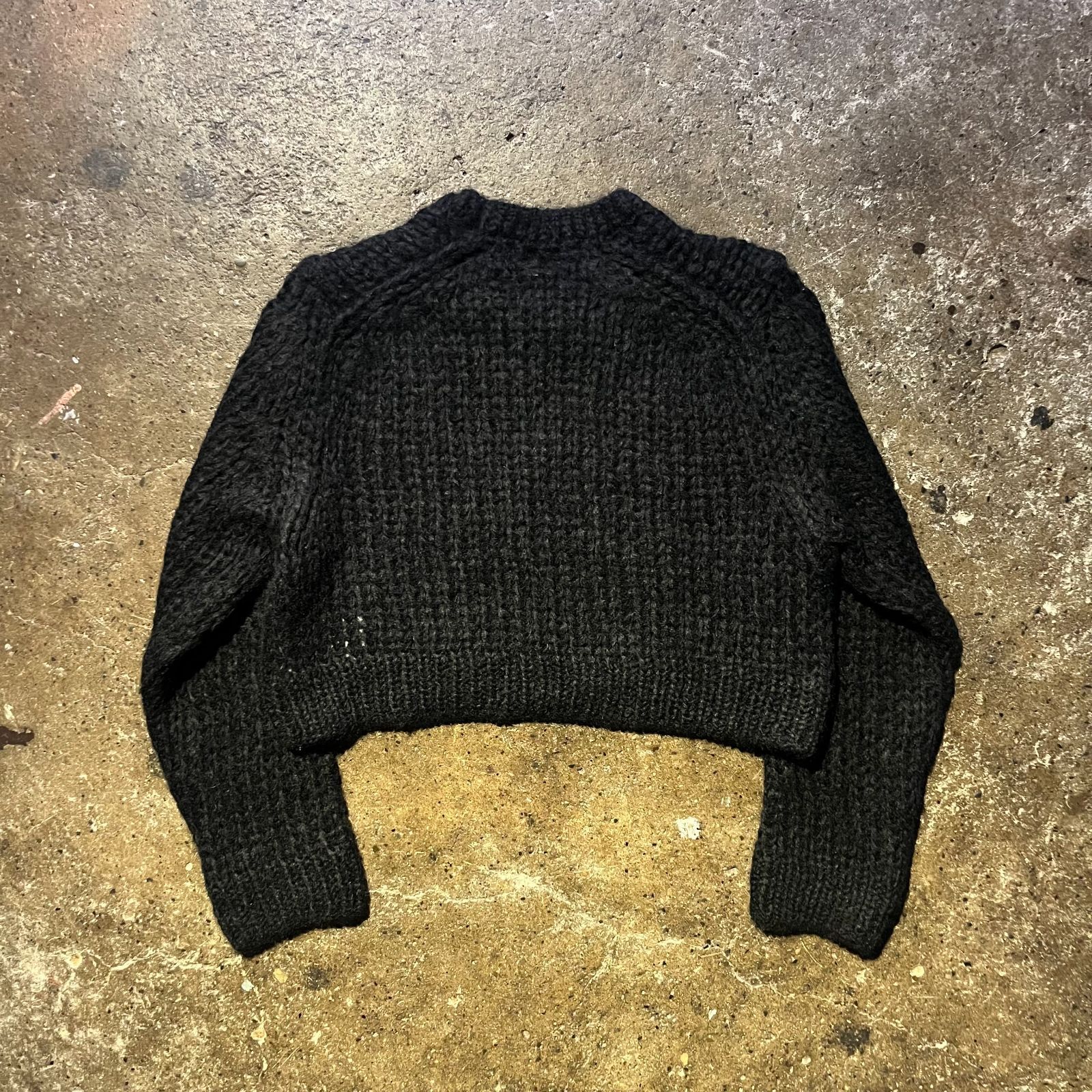 COMME des GARCONS HOMME PLUS 24aw クロップドローゲージニット M 