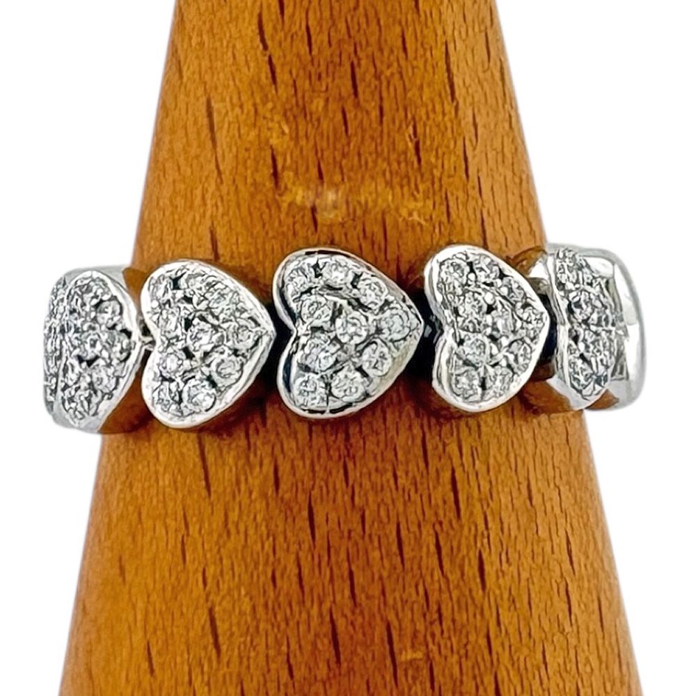 ポンテヴェキオ リング 指輪 12号 18金 K 18ホワイトゴールド ダイヤモンド レディース Ponte Vecchio