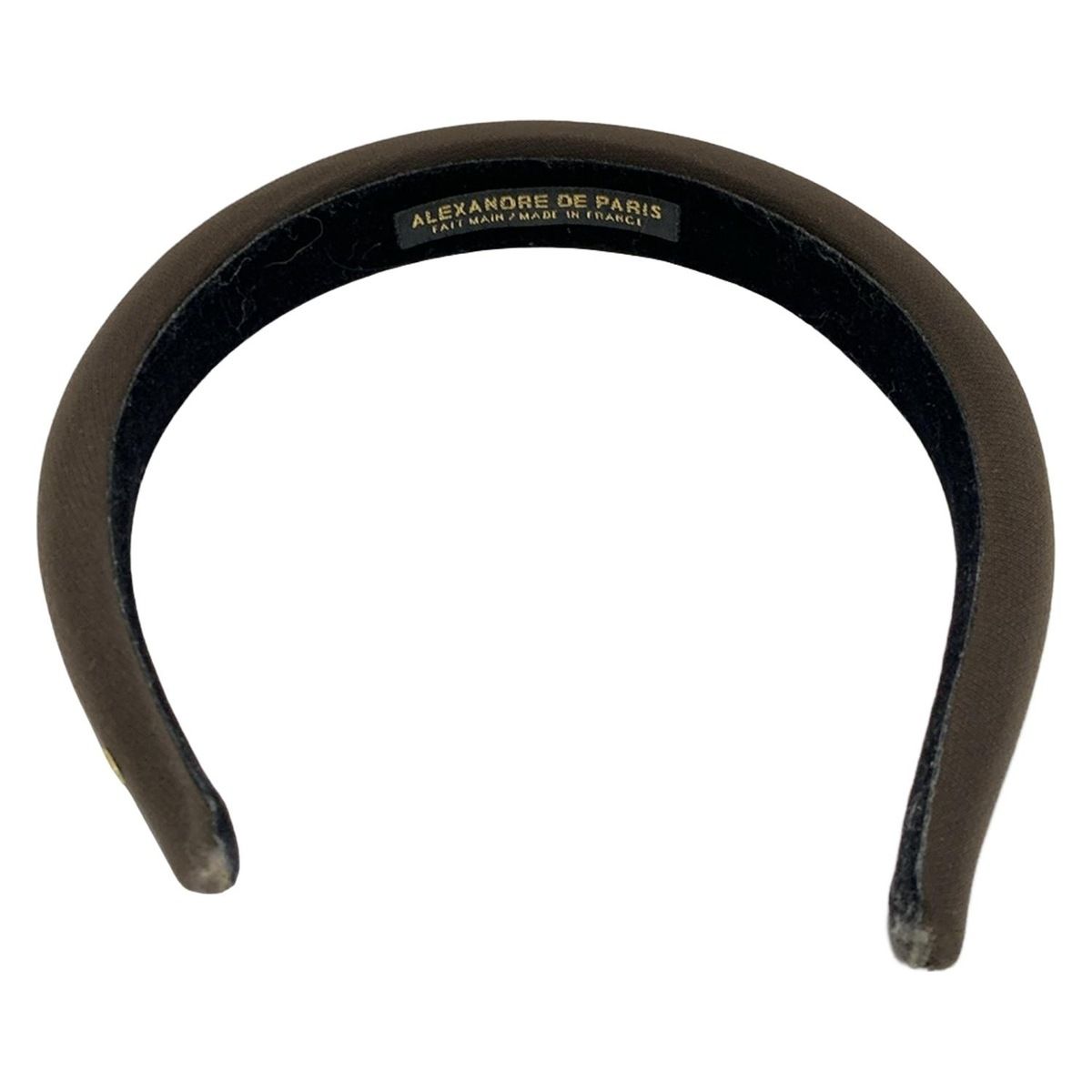 ALEXANDRE de PARIS アレクサンドル ドゥ パリ カチューシャ ダークブラウン