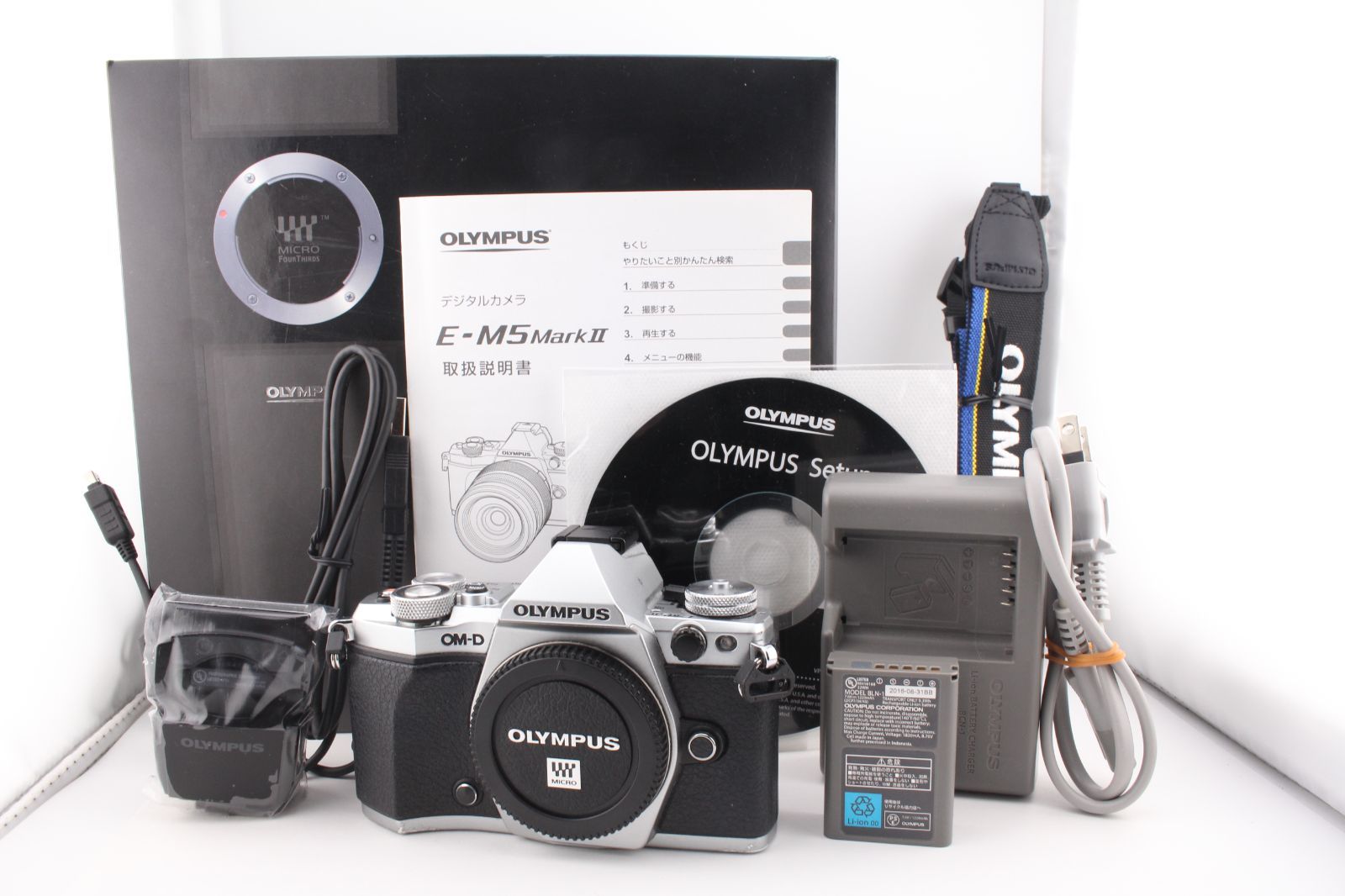 ショット数3 065回 オリンパス OLYMPUS OM-D E-M 5 Mark II ボディ シルバー M 9263＃23