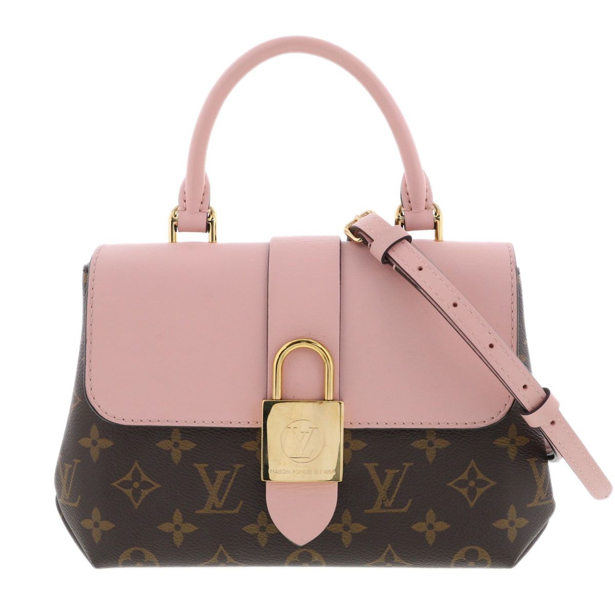美品⭐︎ ルイヴィトン バンドーBB レッツゴー ローズクレール LOUIS VUITTON ルイ・ヴィトン ロッキーBB モノグラム ハンドバッグ