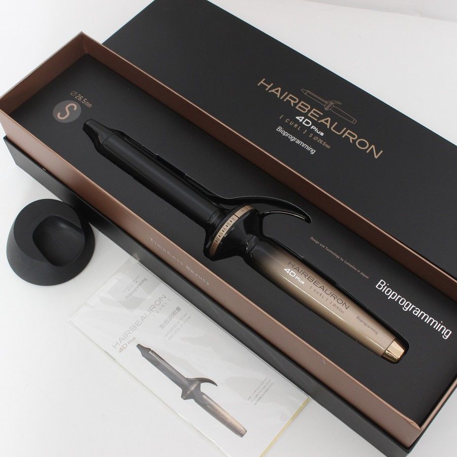 美品】ヘアビューロン 4D Plus カール S-type 26.5mm HBRCL4D-GS-JP