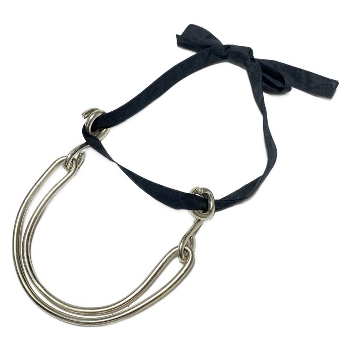 JILSANDER ジルサンダー ネックレス - シルバー×黒