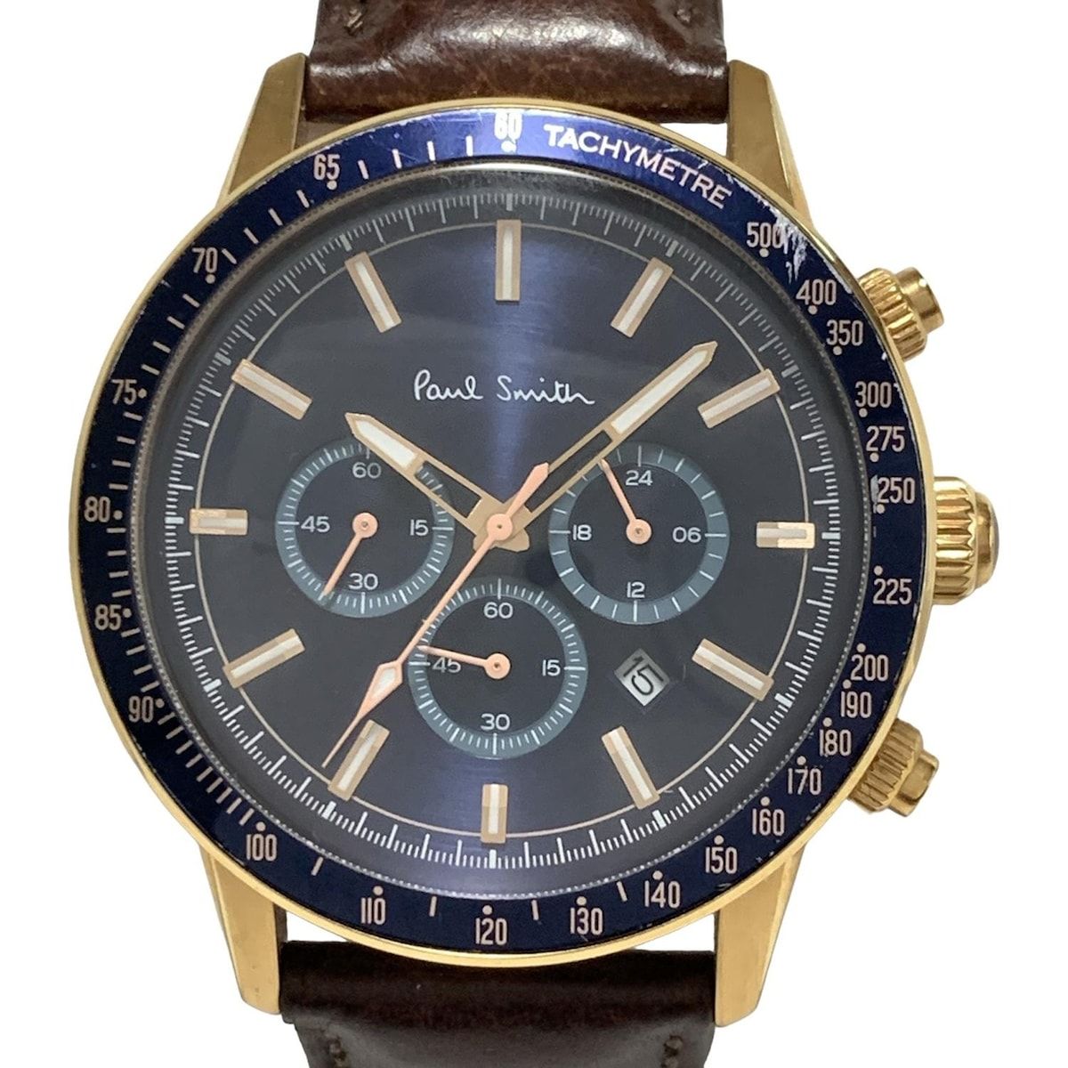 PaulSmith ポールスミス 腕時計 メンズ クロノグラフ ダークネイビー