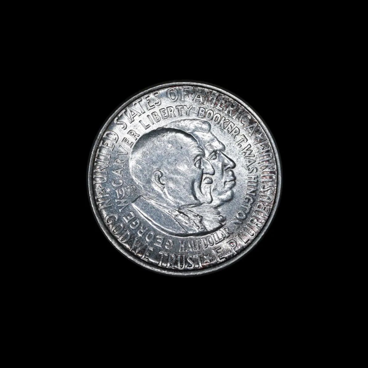 USA アメリカ合衆国 ハーフダラー ½ Dollar Washington Carver 1952年 記念硬貨 外国コイン 銀貨