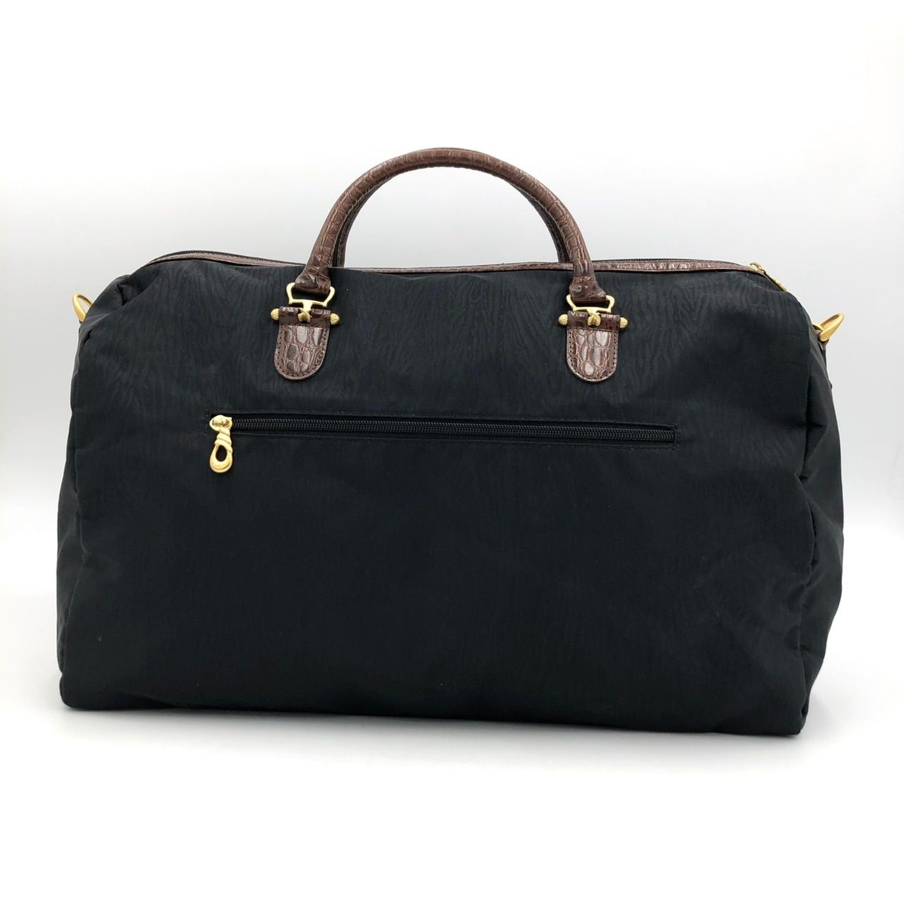 新品未使用　バレンシアガ　ビンテージ　ボストンバッグ　旅行カバン　ナイロン　A4 美品】バレンシアガ ボストンバッグ 黒 2way 旅行 大容量 ナイロン