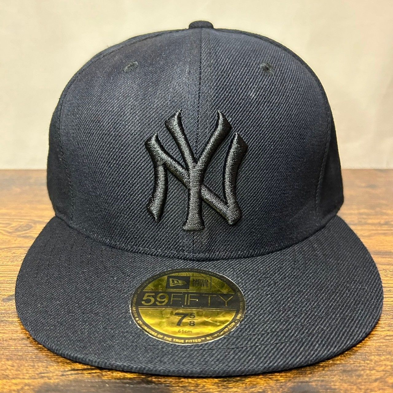 M 19 ニューエラ 59 fifty ヤンキース MLB ヴィンテージ 黒1550