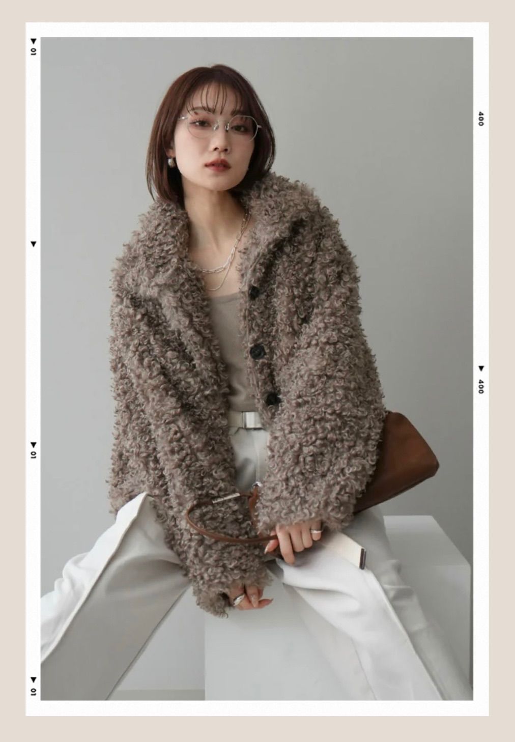 新品 プードルファーブルゾン ベージュ esicaエシカ LIANリアン - メルカリ