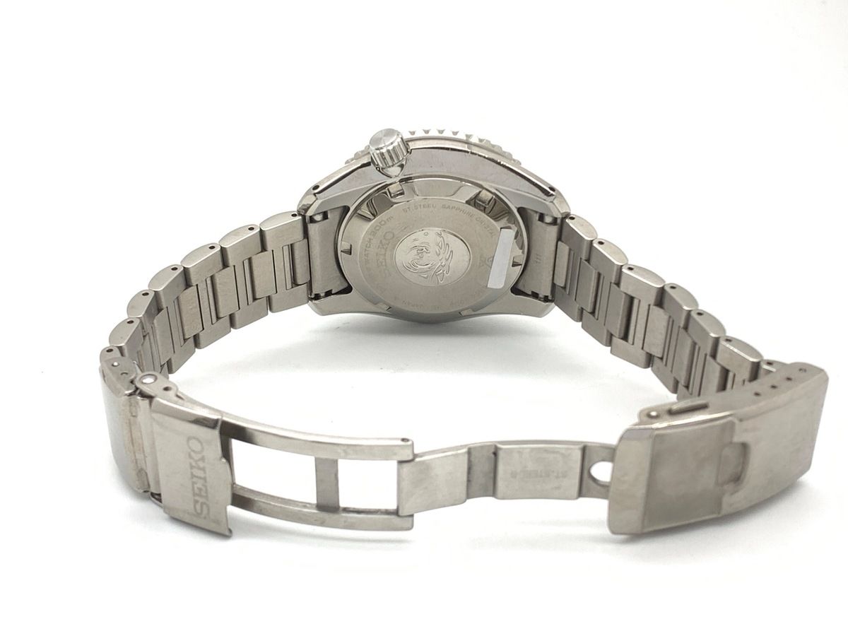 並品 セイコー プロスペックス ブラック SBEJ 011 6 R 54 00 D 0 ステンレススティール