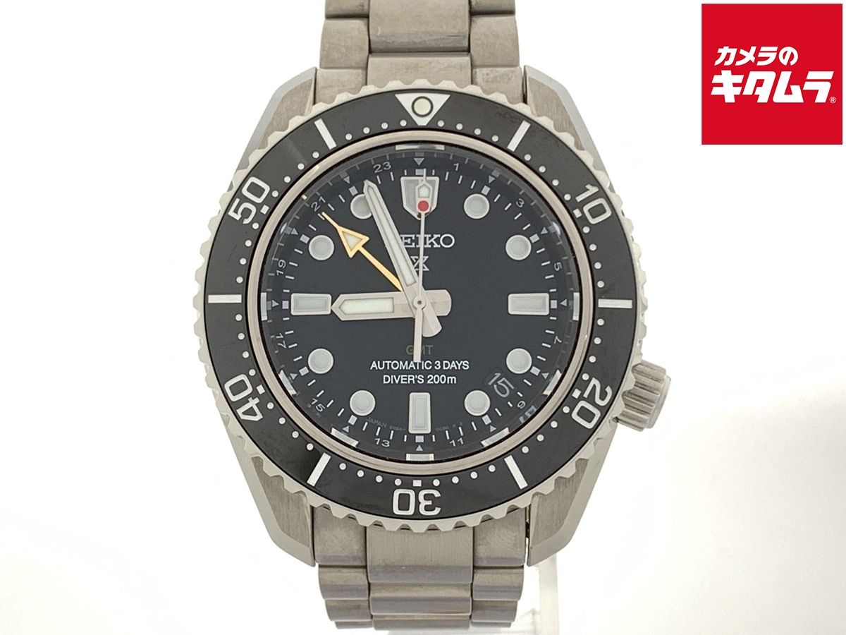 並品 セイコー プロスペックス ブラック SBEJ 011 6 R 54 00 D 0 ステンレススティール