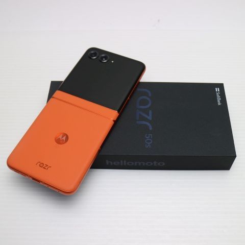 新品未使用 SIMフリー motorola razr 50s スプリッツオレンジ スマホ