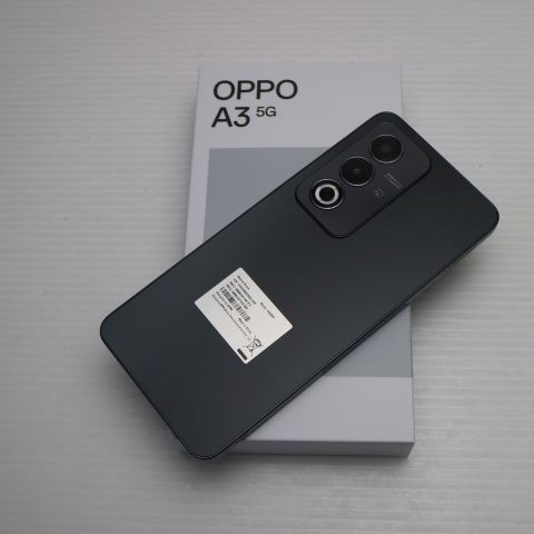 新品未使用 SIMフリー OPPO A3 5G ブラック スマホ OPPO 即日発送 土日
