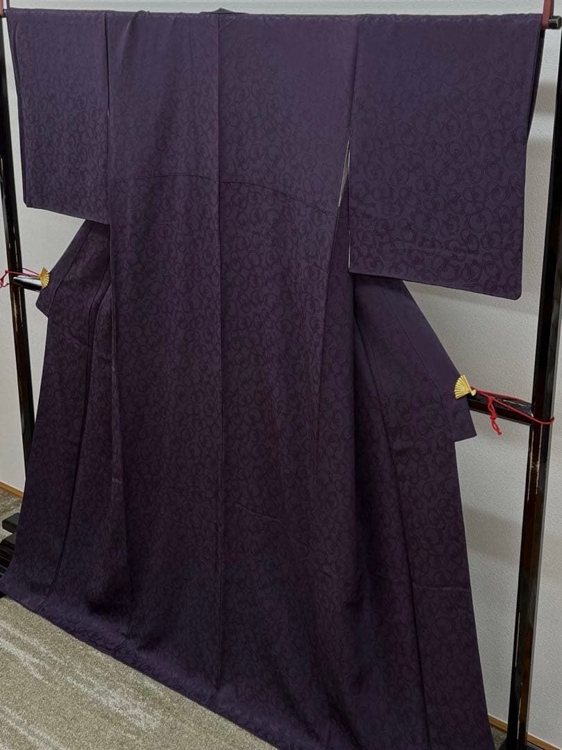  色無地 紋意匠 正絹 ガード加工済 A 161 色無地 着物