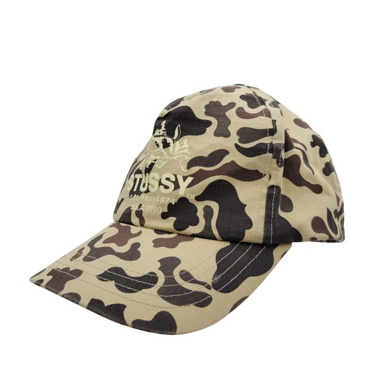 中古品】 OLD STUSSY オールド ステューシー SNAPBACK CAP CAMO