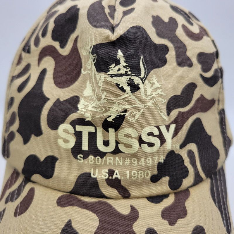 中古品】 OLD STUSSY オールド ステューシー SNAPBACK CAP CAMO