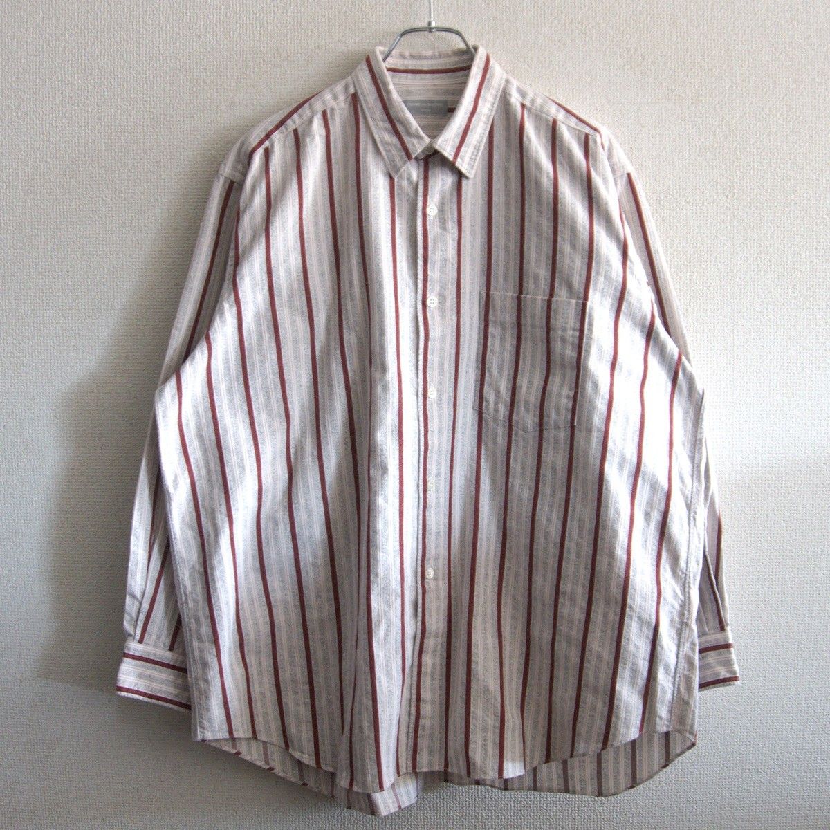 90 s アーカイブ COMME des GARCONS HOMME コットン ストライプ シャツ コムデギャルソン オム
